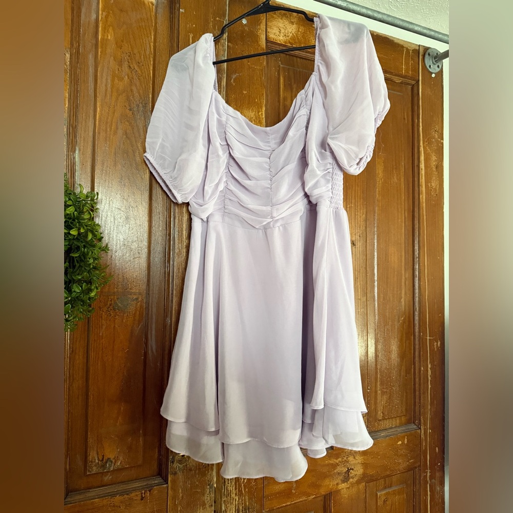 Altar'd State Lilac Smocked Dress